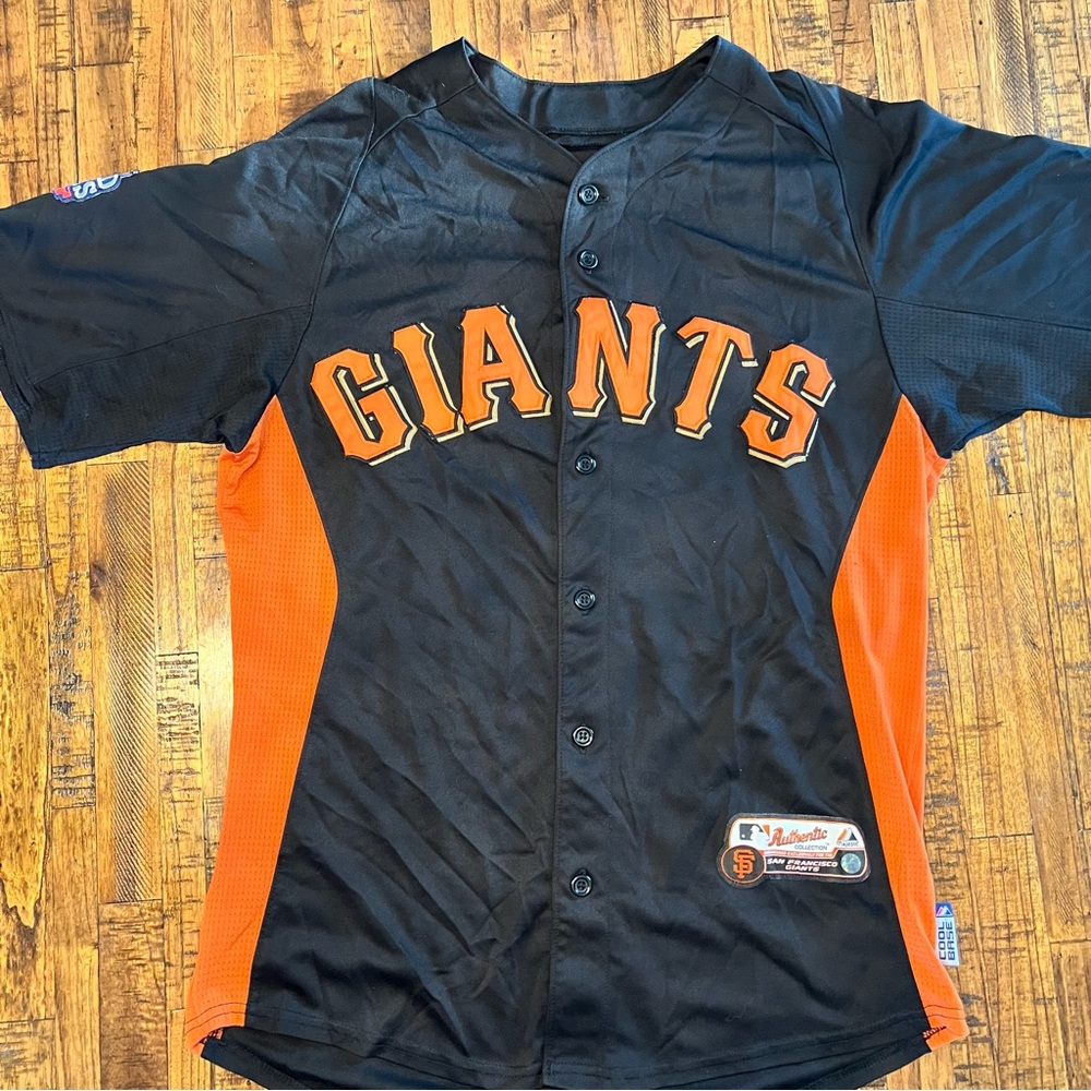 Giants  Jersey 2012 World Series Fall Class - Black and Orange men L